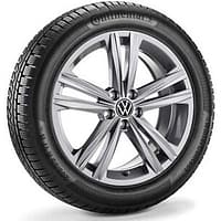 Ruote invernali complete T-CROSS 205/55 R17 91H, Continental WinterContact TS 870 P, Sebring, grigio metallizzato