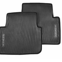 Tappetini posteriori in gomma, con scritta rossa