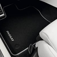 Tappetini in tessuto anteriore e posteriore, nero, Premium