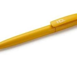 Penna a sfera, Colore scritta blu, scritta ID.