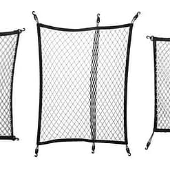 Set di 3 reti fermabagagli col. grigio Superb