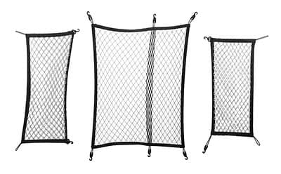 Set di 3 reti fermabagagli col. grigio Superb
