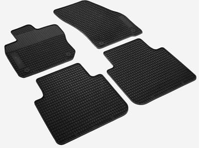 Tappetini in gomma anteriore e 2a fila di sedili, nero, "Plus", guida a sinistra