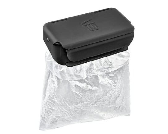 Pattumiera nero satinato