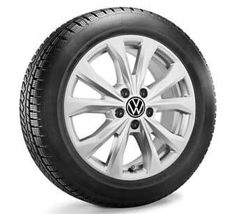 Ruote invernali complete 215/55 R17 98H, Continental WinterContact TS 870 P, Barahona, argento brillante