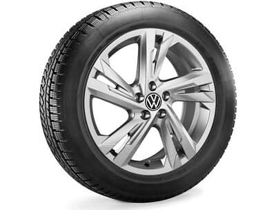 Ruote invernali complete TAIGO 205/55 R17 95V XL, Bridgestone Blizzak LM 005, Valencia, grigio galvano metallizzato