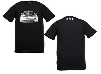 Maglietta disegno GTI, Nera