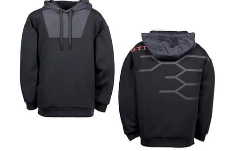 Felpa con Cappuccio, con logo e disegno sul retro