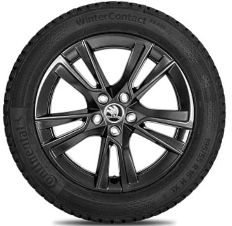 Ruote invernali complete FABIA IV 195/55 R16 91H TS 860 Continental, Proxima Black - immagine 2