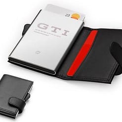 Portacarte Nero, pelle, con protezione RFID, collezione GTI