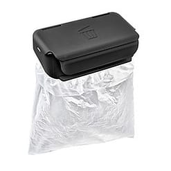 Pattumiera nero satinato