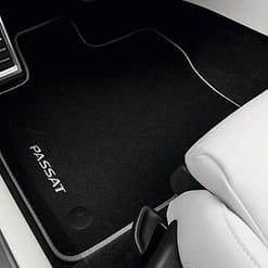 Tappetini in tessuto anteriore e posteriore, nero, Premium