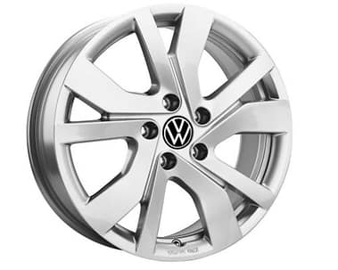 Cerchio in lega 6,5J x 17 ET38, "Rockingham", argento brillante